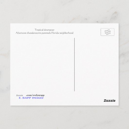 Carte Postale Yonder bleu sauvage (Dos)