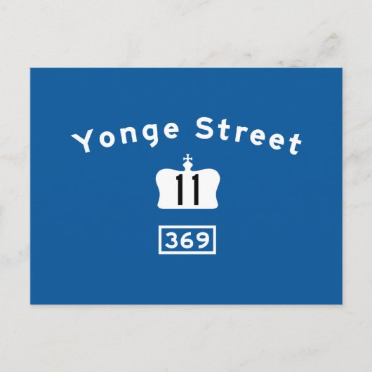 Carte Postale Yonge St 11 (Devant)