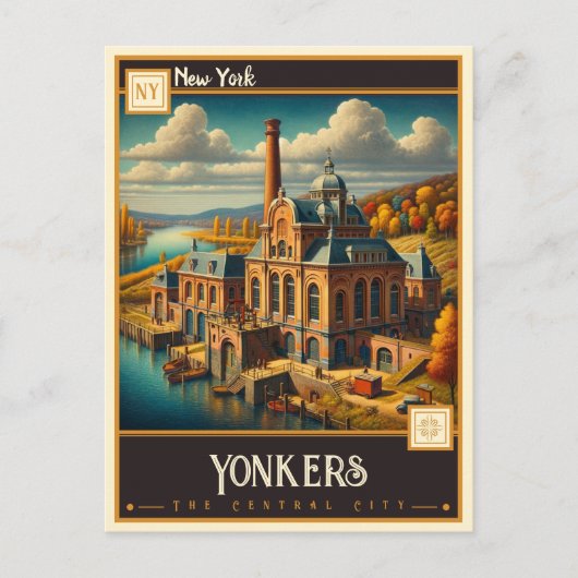 Carte Postale Yonkers, New York | VINTAGE (Devant)