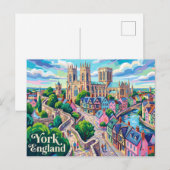 Carte Postale York Angleterre (Devant / Derrière)