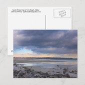 Carte Postale York Beach Maine Journée d'hiver calme (Devant / Derrière)