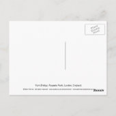 Carte Postale York Bridge, Londres (Dos)