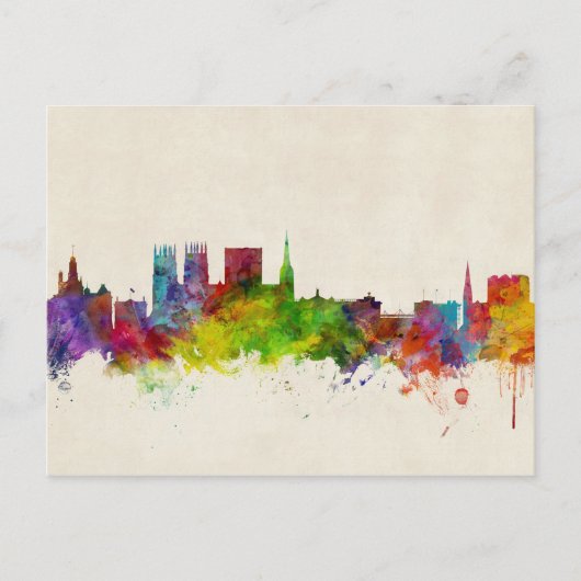 Carte Postale York England Skyline (Devant)