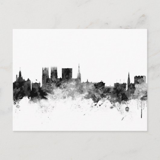 Carte Postale York England Skyline (Devant)