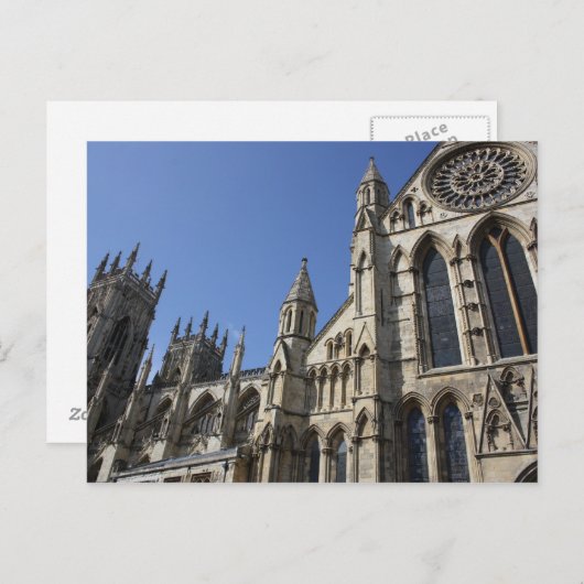 Carte postale York Minster (Devant / Derrière)