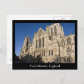 Carte Postale York Minster, Angleterre (Devant / Derrière)