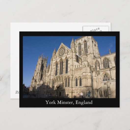 Carte Postale York Minster, Angleterre (Devant / Derrière)