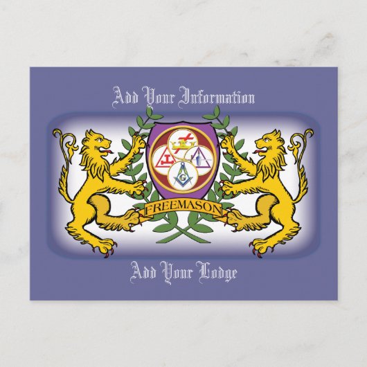 Carte Postale York Rite Lions (Devant)