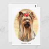 Carte Postale Yorkie (Devant / Derrière)