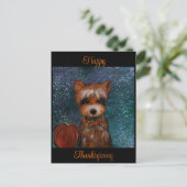 CARTE POSTALE YORKIE (Debout devant)