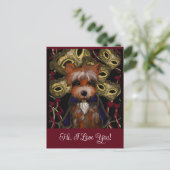 Carte Postale Yorkie     (Debout devant)