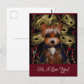 Carte Postale Yorkie     (Devant / Derrière)