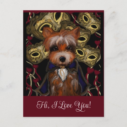 Carte Postale Yorkie     (Devant)