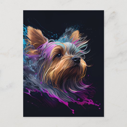 Carte postale Yorkie (Devant)