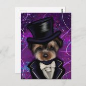 CARTE POSTALE YORKIE (Devant / Derrière)
