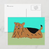 Carte Postale Yorkie (Devant / Derrière)