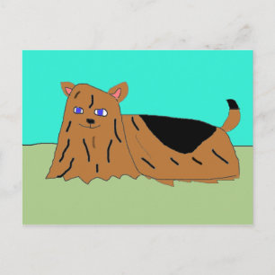 Carte Postale Yorkie