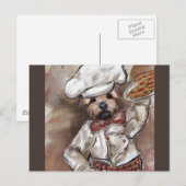 Carte Postale Yorkie Chef (Devant / Derrière)