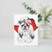 Carte Postale Yorkie Fashion Shoot (Debout devant)