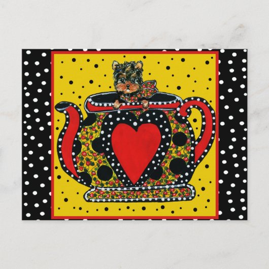 Carte Postale Yorkie Poo (Devant)