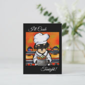 CARTE POSTALE YORKIE POO (Debout devant)