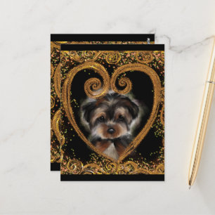 Carte Postale Yorkie Poo