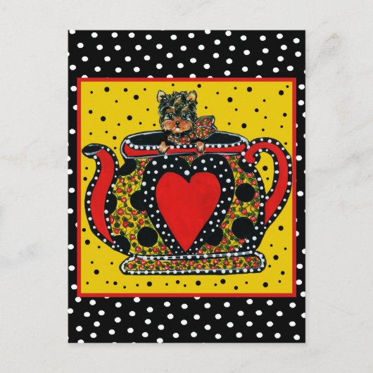 Carte Postale Yorkie Poo (Devant)