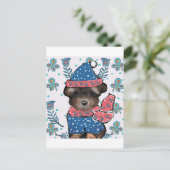 Carte Postale Yorkie Poo  (Debout devant)
