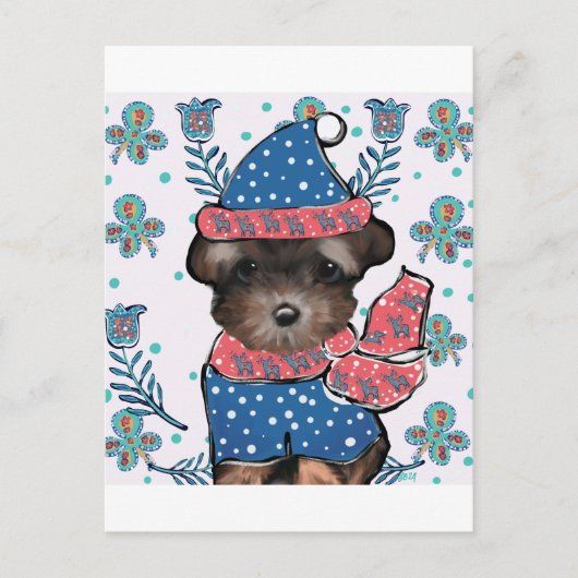 Carte Postale Yorkie Poo  (Devant)
