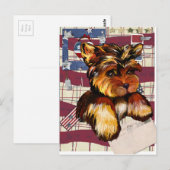 CARTE POSTALE YORKIE POO (Devant / Derrière)