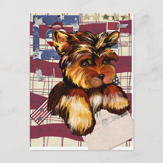 CARTE POSTALE YORKIE POO (Devant)