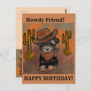 Carte Postale Yorkie Poo