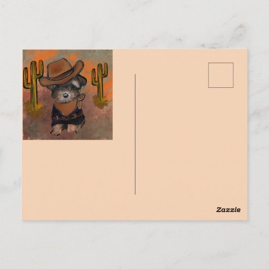 Carte Postale Yorkie Poo (Dos)