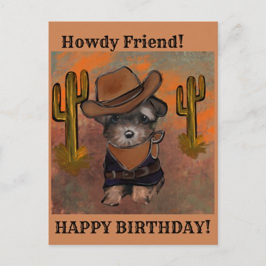 Carte Postale Yorkie Poo (Devant)