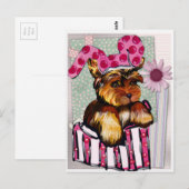 CARTE POSTALE YORKIE POO (Devant / Derrière)