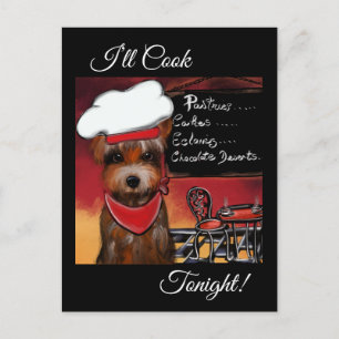 CARTE POSTALE YORKIE POO
