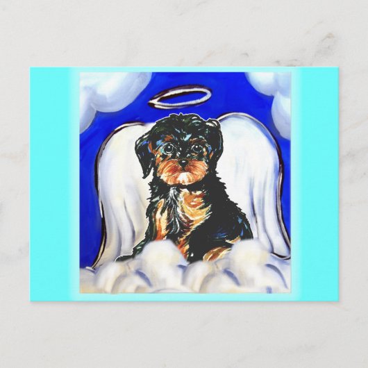 Carte Postale Yorkie Poo Ange (Devant)