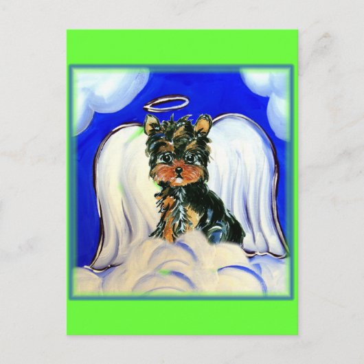 Carte Postale Yorkie Poo Angel (Devant)