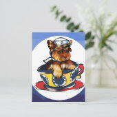 Carte Postale Yorkie Poo Navy (Debout devant)