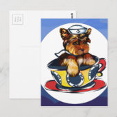 Carte Postale Yorkie Poo Navy (Devant / Derrière)