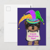 Carte Postale Yorkie Poo  y (Devant / Derrière)