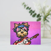 Carte Postale Yorkie Rocker (Debout devant)