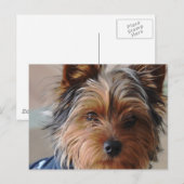 Carte postale Yorkie Terrier (Devant / Derrière)