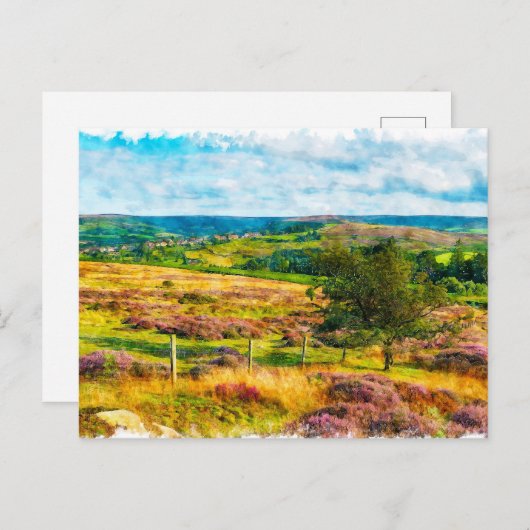 Carte Postale Yorkshire Moors (Devant / Derrière)