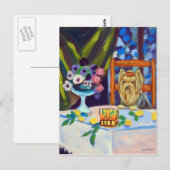 Carte Postale Yorkshire Terrier (Devant / Derrière)