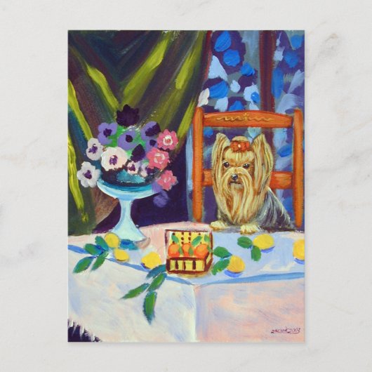 Carte Postale Yorkshire Terrier (Devant)