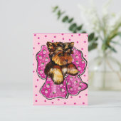 CARTE POSTALE YORKSHIRE TERRIER (Debout devant)