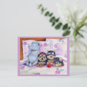 Carte postale Yorkshire Terrier (Debout devant)