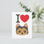 Carte postale Yorkshire Terrier (Debout devant)