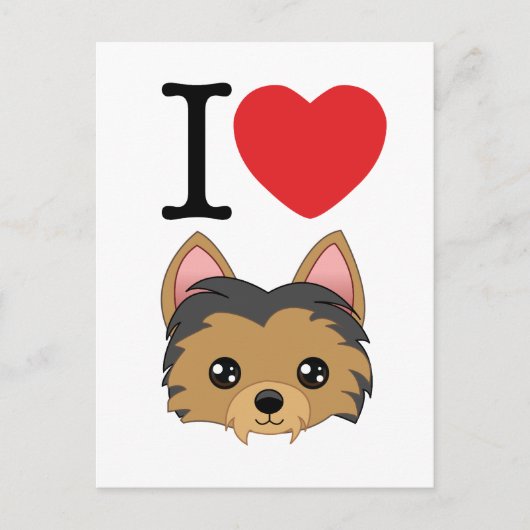 Carte postale Yorkshire Terrier (Devant)
